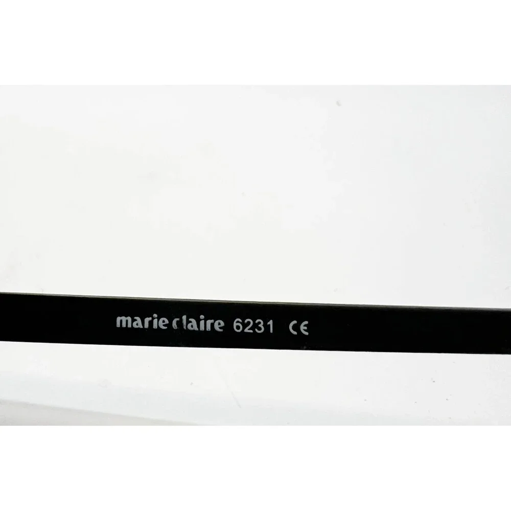 Marie Claire Eyeglasses Womens Black Green Cat Eye Frames 6231 51-16-135